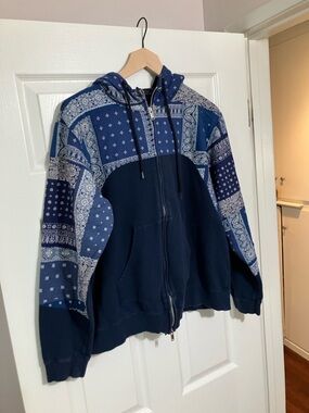 Sophnet Japan Kapital Navy Blue Bandana Hooded Sweatshirt S/M